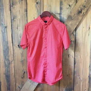Armani Exchange Men’s Red Geometric Shirt